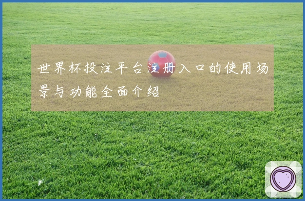 世界杯投注平台注册入口的使用场景与功能全面介绍